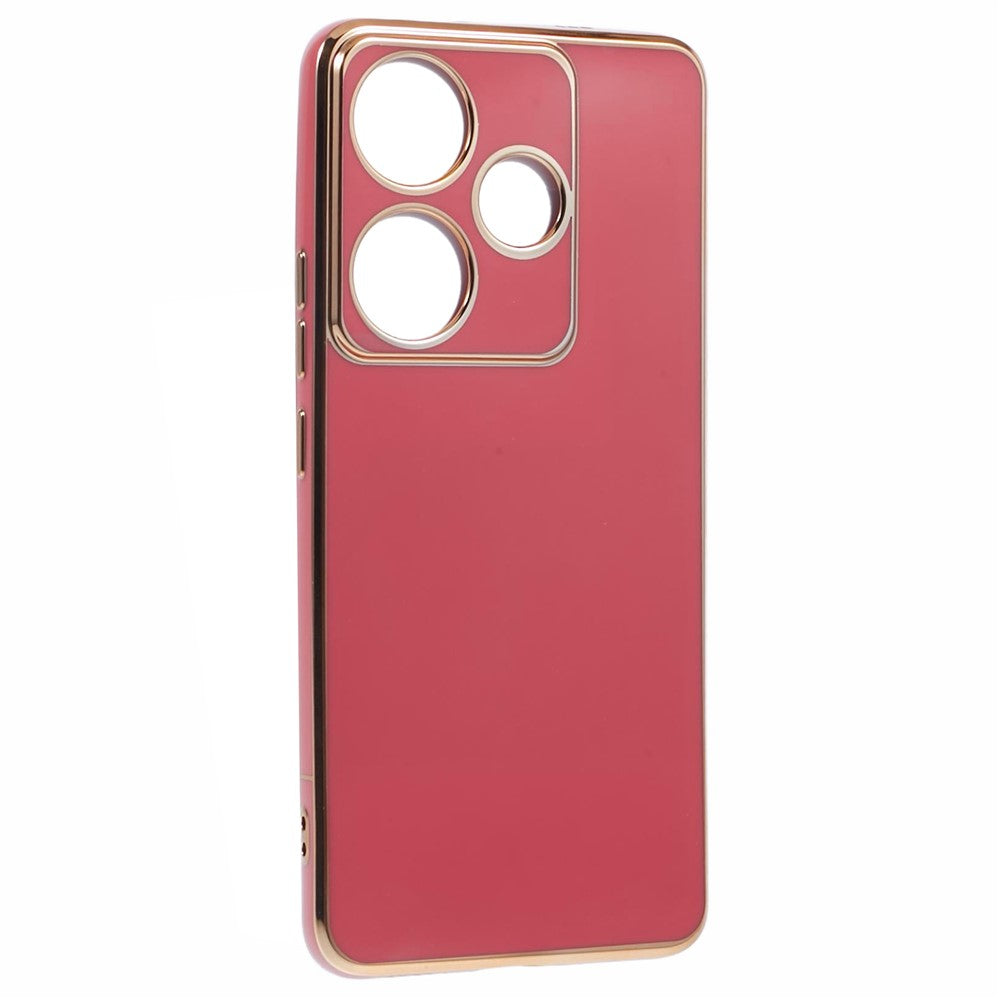 For Xiaomi Redmi Turbo 3 5G / Poco F6 5G Case Soft TPU Anti-Scratch Phone Cover 6D Electroplating