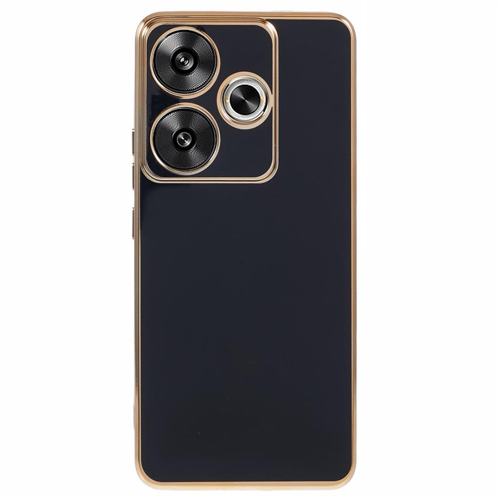 For Xiaomi Redmi Turbo 3 5G / Poco F6 5G Case Soft TPU Anti-Scratch Phone Cover 6D Electroplating