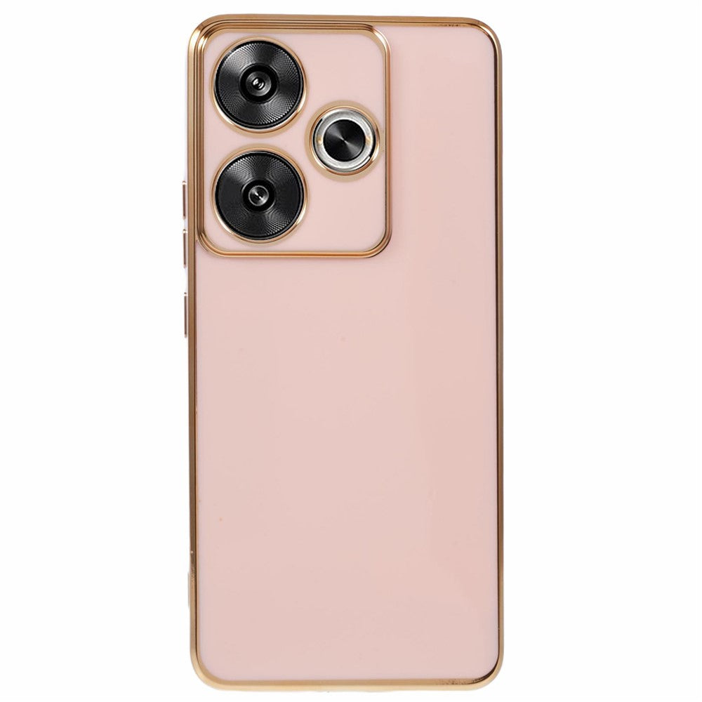 For Xiaomi Redmi Turbo 3 5G / Poco F6 5G Case Soft TPU Anti-Scratch Phone Cover 6D Electroplating