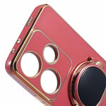 Xiaomi Redmi Turbo 3 5G / Poco F6 5G TPU-cover, galvaniseret mobilcover med skjult astronautstativ