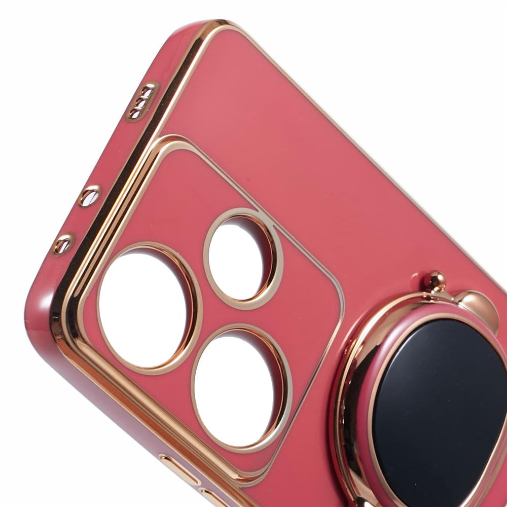 Xiaomi Redmi Turbo 3 5G / Poco F6 5G TPU-cover, galvaniseret mobilcover med skjult astronautstativ