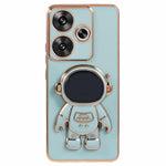 Xiaomi Redmi Turbo 3 5G / Poco F6 5G TPU-cover, galvaniseret mobilcover med skjult astronautstativ