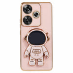 Xiaomi Redmi Turbo 3 5G / Poco F6 5G TPU-cover, galvaniseret mobilcover med skjult astronautstativ