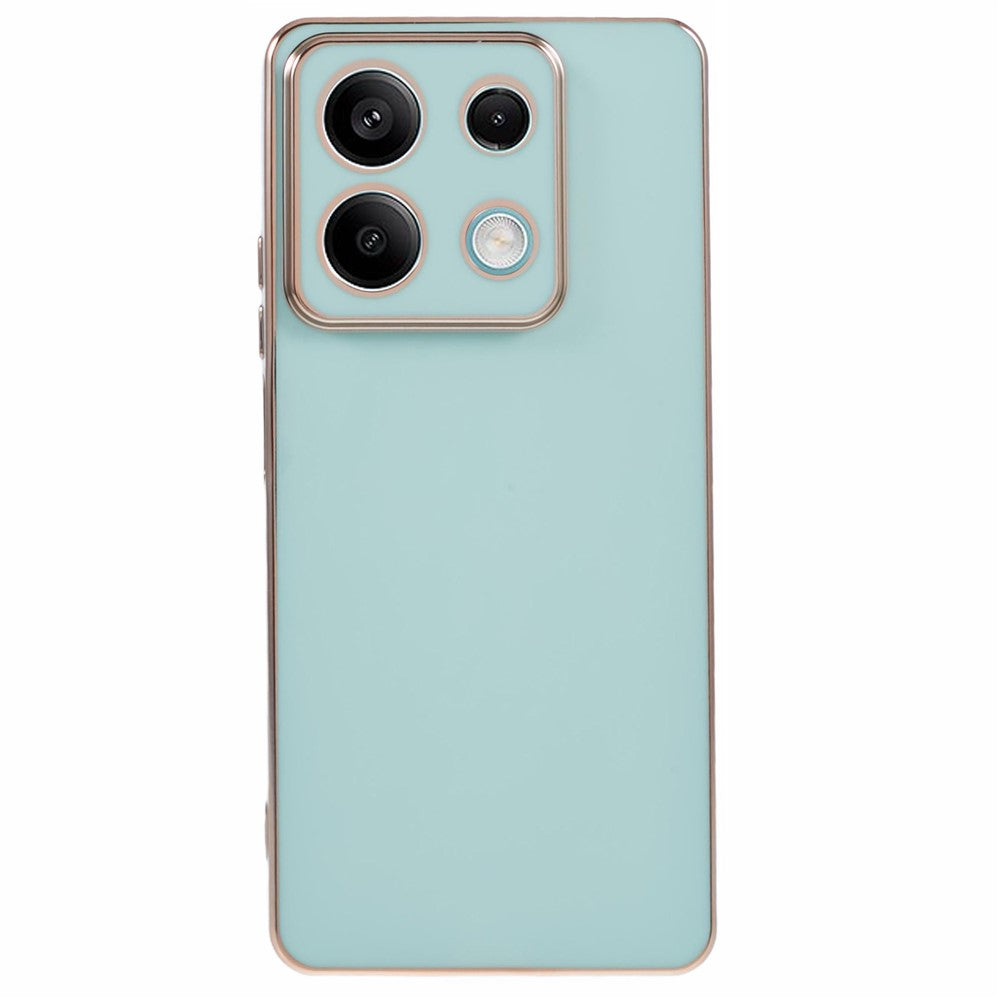 Xiaomi Redmi Note 13 5G / Note 13R Pro 5G-skal 6D-galvaniserat TPU-mobilskydd kameralinsskydd