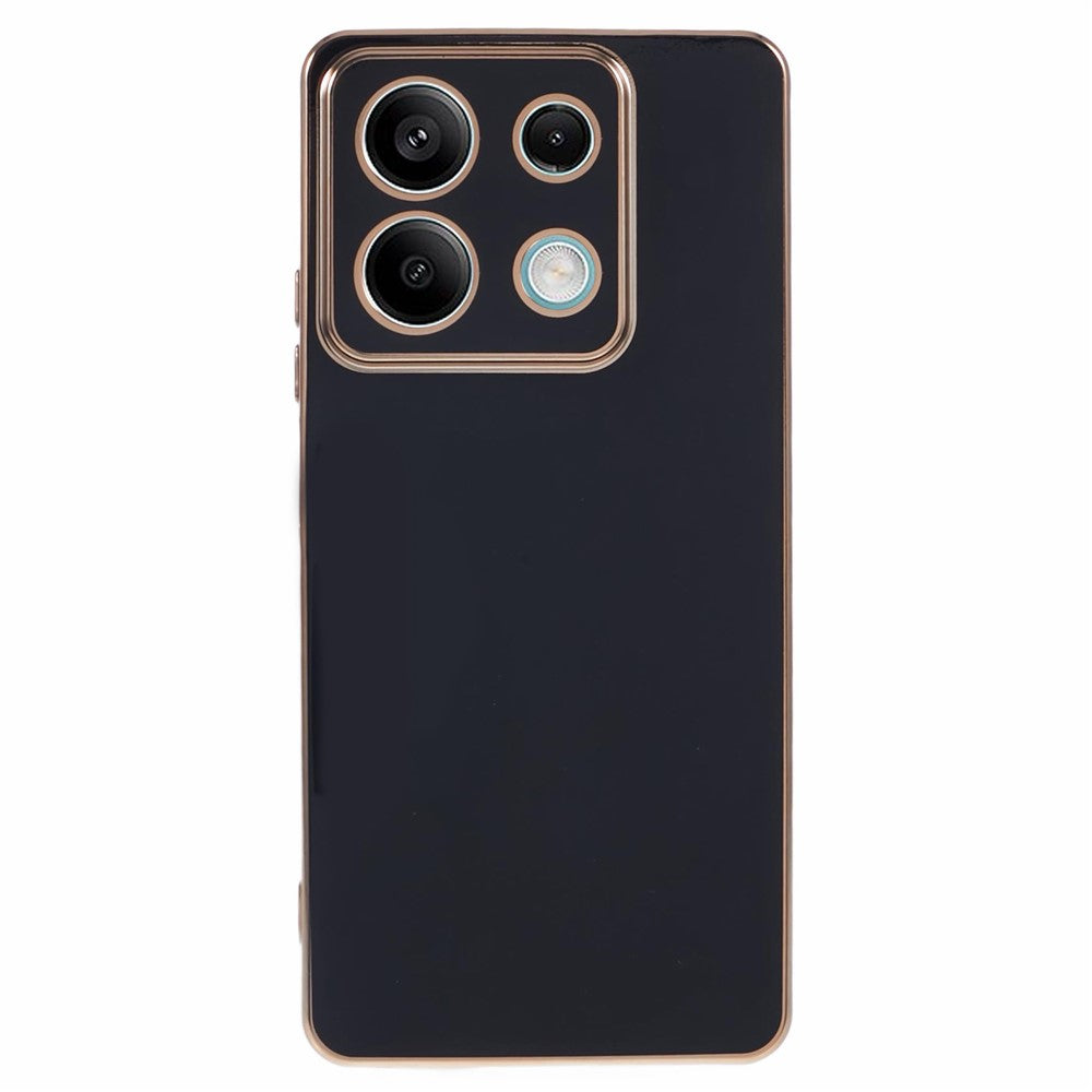 Xiaomi Redmi Note 13 5G / Note 13R Pro 5G-skal 6D-galvaniserat TPU-mobilskydd kameralinsskydd