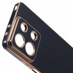 Xiaomi Redmi Note 13 5G / Note 13R Pro 5G-skal 6D-galvaniserat TPU-mobilskydd kameralinsskydd