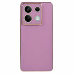 Xiaomi Redmi Note 13 5G / Note 13R Pro 5G-skal 6D-galvaniserat TPU-mobilskydd kameralinsskydd