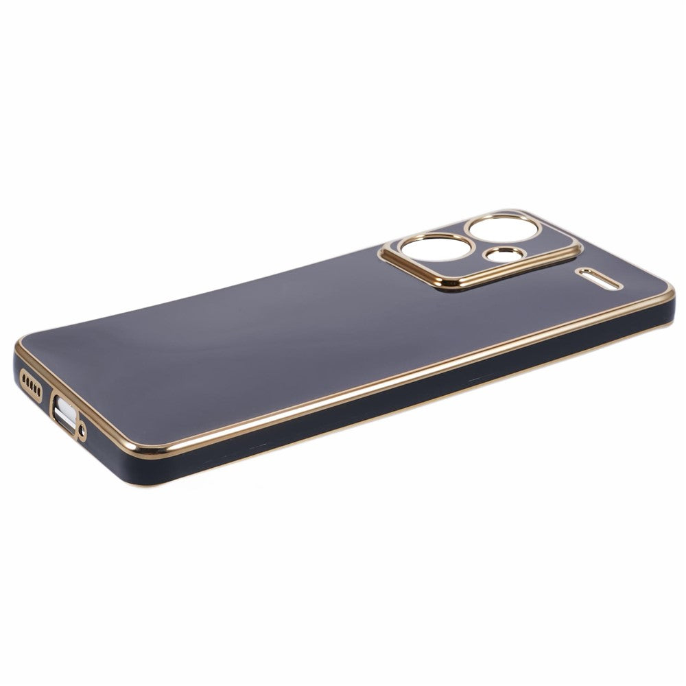 For Xiaomi Redmi Note 13 Pro+ 5G Case Glossy TPU Phone Cover 6D Electroplating  Drop Impact