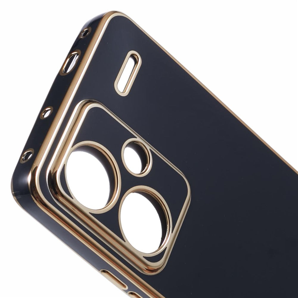 For Xiaomi Redmi Note 13 Pro+ 5G Case Glossy TPU Phone Cover 6D Electroplating  Drop Impact
