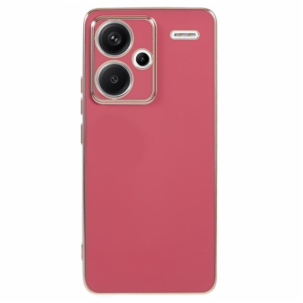 For Xiaomi Redmi Note 13 Pro+ 5G Case Glossy TPU Phone Cover 6D Electroplating  Drop Impact