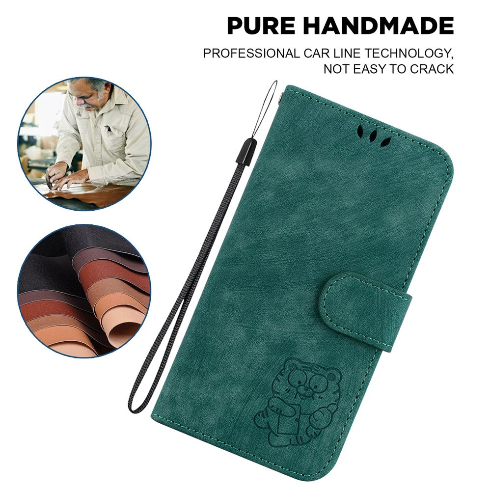 For Huawei nova 12 Pro 5G / 12 Ultra 5G Wallet Case Little Tiger Imprint Leather Phone Cover