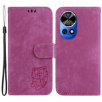 For Huawei nova 12 Pro 5G / 12 Ultra 5G Wallet Case Little Tiger Imprint Leather Phone Cover