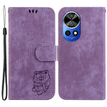 For Huawei nova 12 Pro 5G / 12 Ultra 5G Wallet Case Little Tiger Imprint Leather Phone Cover