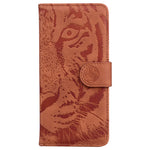 For Huawei nova 12 Pro 5G / 12 Ultra 5G Stand Case Tiger Imprint Leather Phone Cover