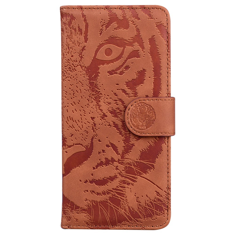 For Huawei nova 12 Pro 5G / 12 Ultra 5G Stand Case Tiger Imprint Leather Phone Cover