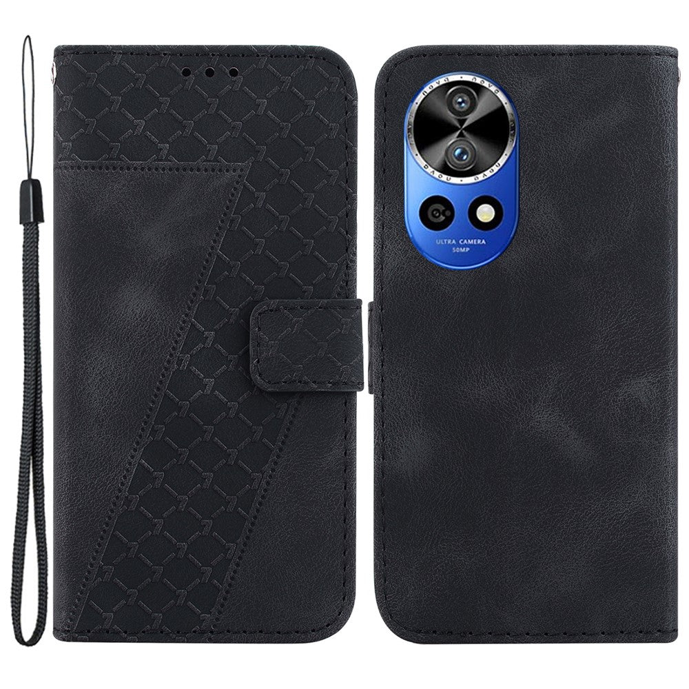 For Huawei nova 12 Pro 5G / 12 Ultra 5G Case 7-Shaped Pattern PU Leather Phone Cover
