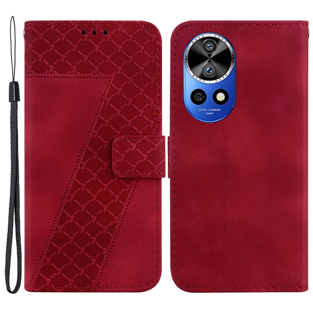 For Huawei nova 12 Pro 5G / 12 Ultra 5G Case 7-Shaped Pattern PU Leather Phone Cover