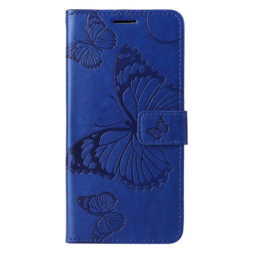 For Samsung Galaxy S24 FE Wallet Case Floral Butterfly Imprinted Leather Phone Cover Stand