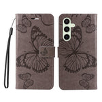 For Samsung Galaxy S24 FE Wallet Case Floral Butterfly Imprinted Leather Phone Cover Stand