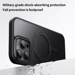 For iPhone 16 Pro Case Compatible with MagSafe TPU+Acrylic+Metal Kickstand Matte Phone Cover