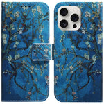 For iPhone 16 Pro Max Wallet Case Pattern Print Leather Phone Cover