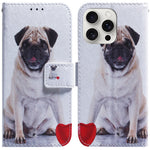 For iPhone 16 Pro Max Wallet Case Pattern Print Leather Phone Cover