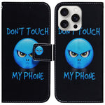For iPhone 16 Pro Max Wallet Case Pattern Print Leather Phone Cover