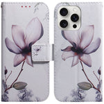 For iPhone 16 Pro Max Wallet Case Pattern Print Leather Phone Cover