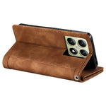 For Xiaomi 14T Phone Case Zipper Pocket 9 Card Slots PU Leather Flip Cover