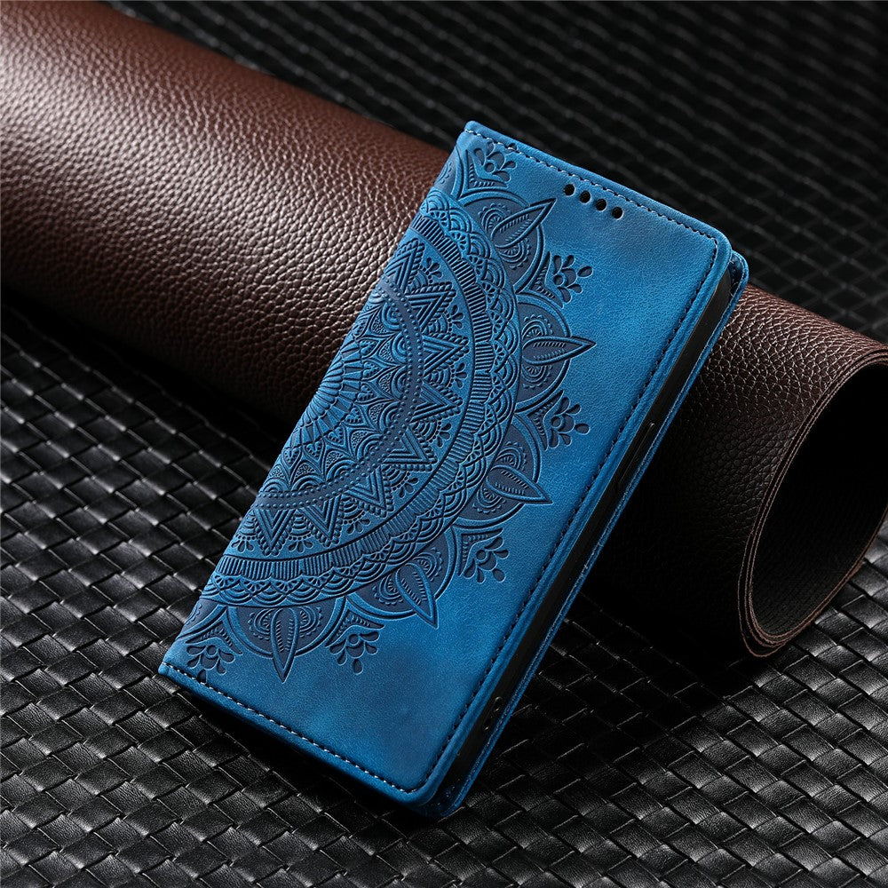 Style-010 For Xiaomi 14T Phone Case Imprinted Leather Cover Magnetic Auto Closing