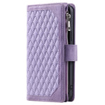Style 005 For Xiaomi 14T Phone Case Rhombus Stitching Line PU Leather Wallet Cover