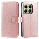 For Xiaomi 14T Stand Case Imprinted Totem PU Leather Wallet Phone Cover
