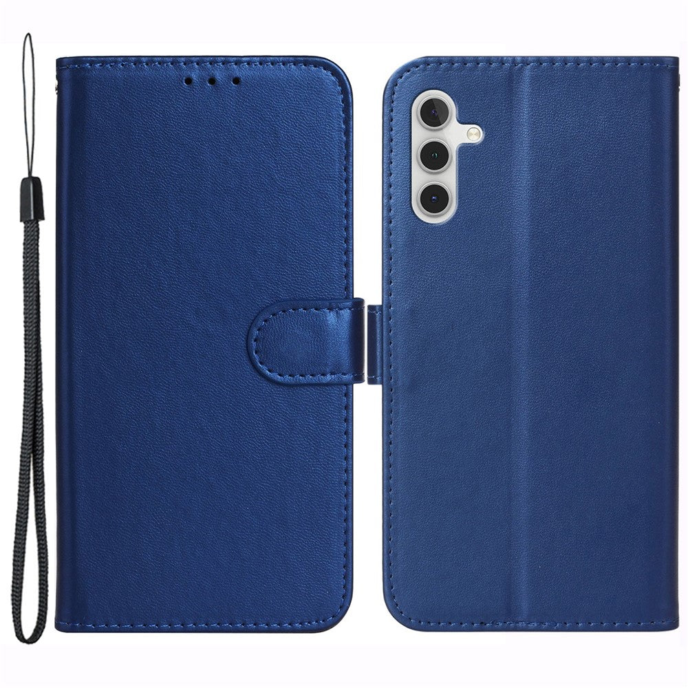 For Samsung Galaxy S24 FE Case Wallet PU Leather Solid Color Phone Cover