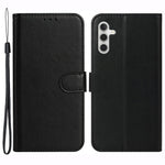 For Samsung Galaxy S24 FE Case Wallet PU Leather Solid Color Phone Cover
