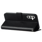 For Samsung Galaxy S24 FE Case Wallet PU Leather Solid Color Phone Cover