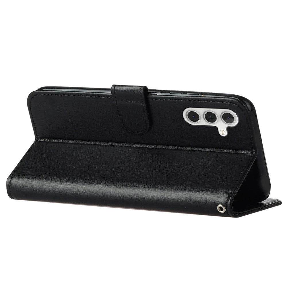 For Samsung Galaxy S24 FE Case Wallet PU Leather Solid Color Phone Cover