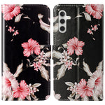 For Samsung Galaxy S24 FE Case Pattern Design Leather Flip Phone Cover