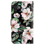 For Samsung Galaxy S24 FE Case Leather Pattern Printing Flip Phone Cover