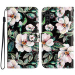 For Samsung Galaxy S24 FE Case Leather Pattern Printing Flip Phone Cover