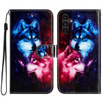 For Samsung Galaxy S24 FE Case Leather Pattern Printing Flip Phone Cover
