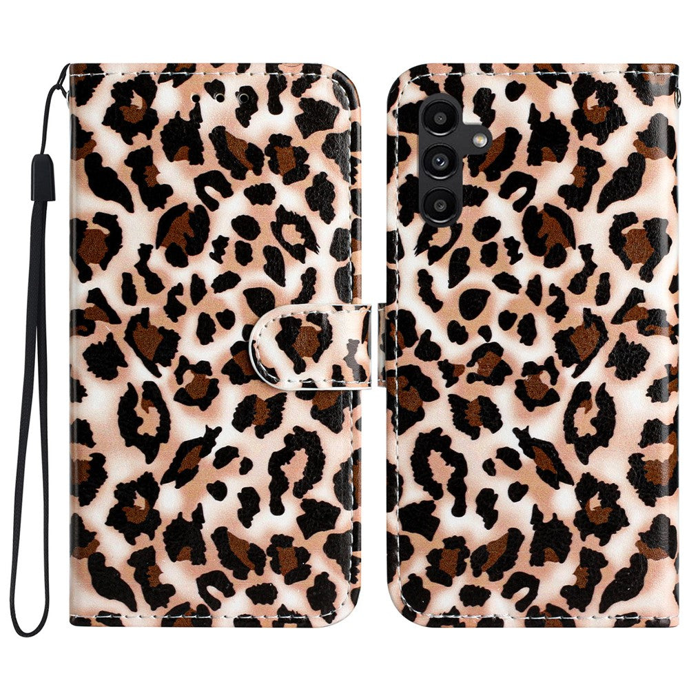 For Samsung Galaxy S24 FE Case Leather Pattern Printing Flip Phone Cover