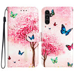 For Samsung Galaxy S24 FE Case Leather Pattern Printing Flip Phone Cover