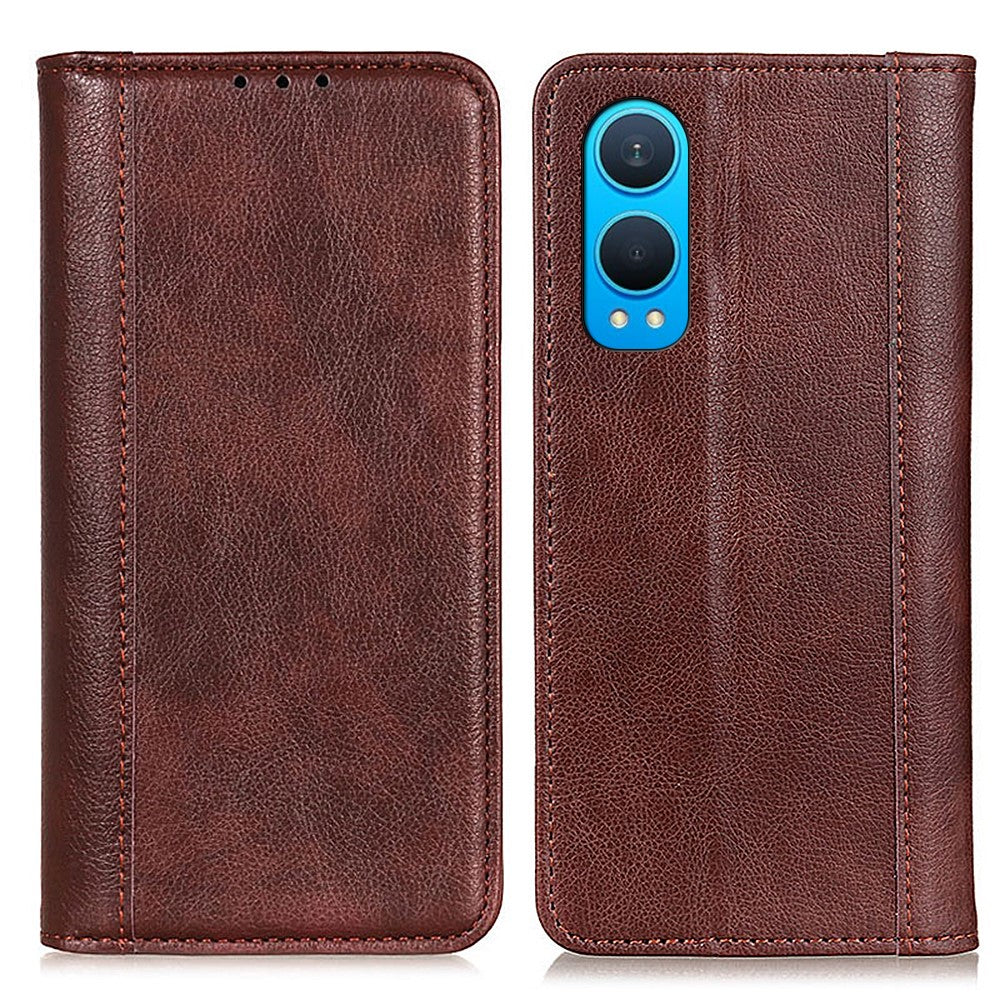 OnePlus Nord CE4 Lite 5G / Oppo K12x 5G pung-etui med splitlæder og litchi-tekstur, mobilcover