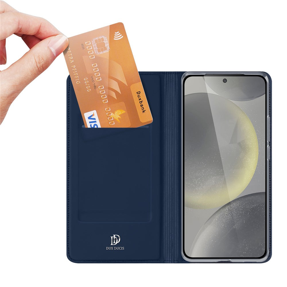 DUX DUCIS Skin Pro Series For Samsung Galaxy S24 FE Leather Case Card Holder Phone Cover