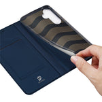DUX DUCIS Skin Pro Series For Samsung Galaxy S24 FE Leather Case Card Holder Phone Cover