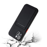 For iPhone 14 Plus Case Card Holder Soft TPU Protective Phone Cover