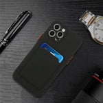 For iPhone 14 Pro Max Case Card Slot Anti-Scratch TPU Phone Cover