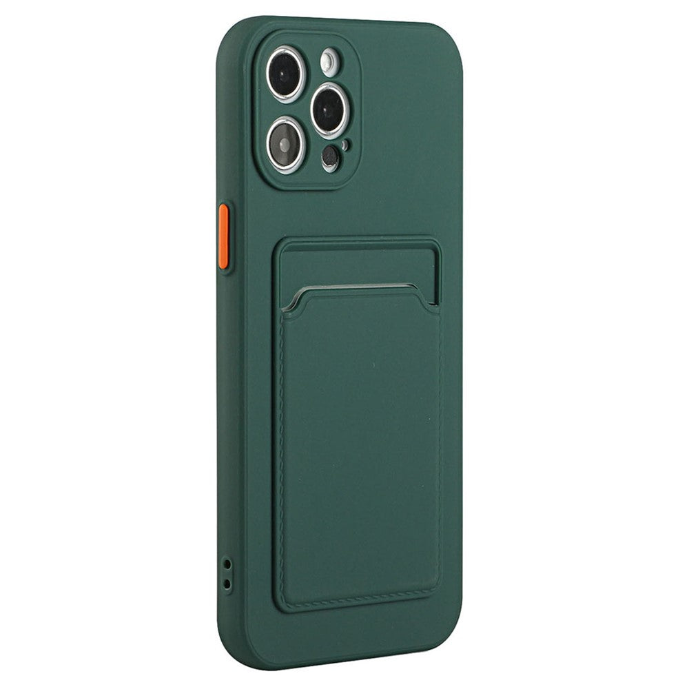 For iPhone 14 Pro Max Case Card Slot Anti-Scratch TPU Phone Cover