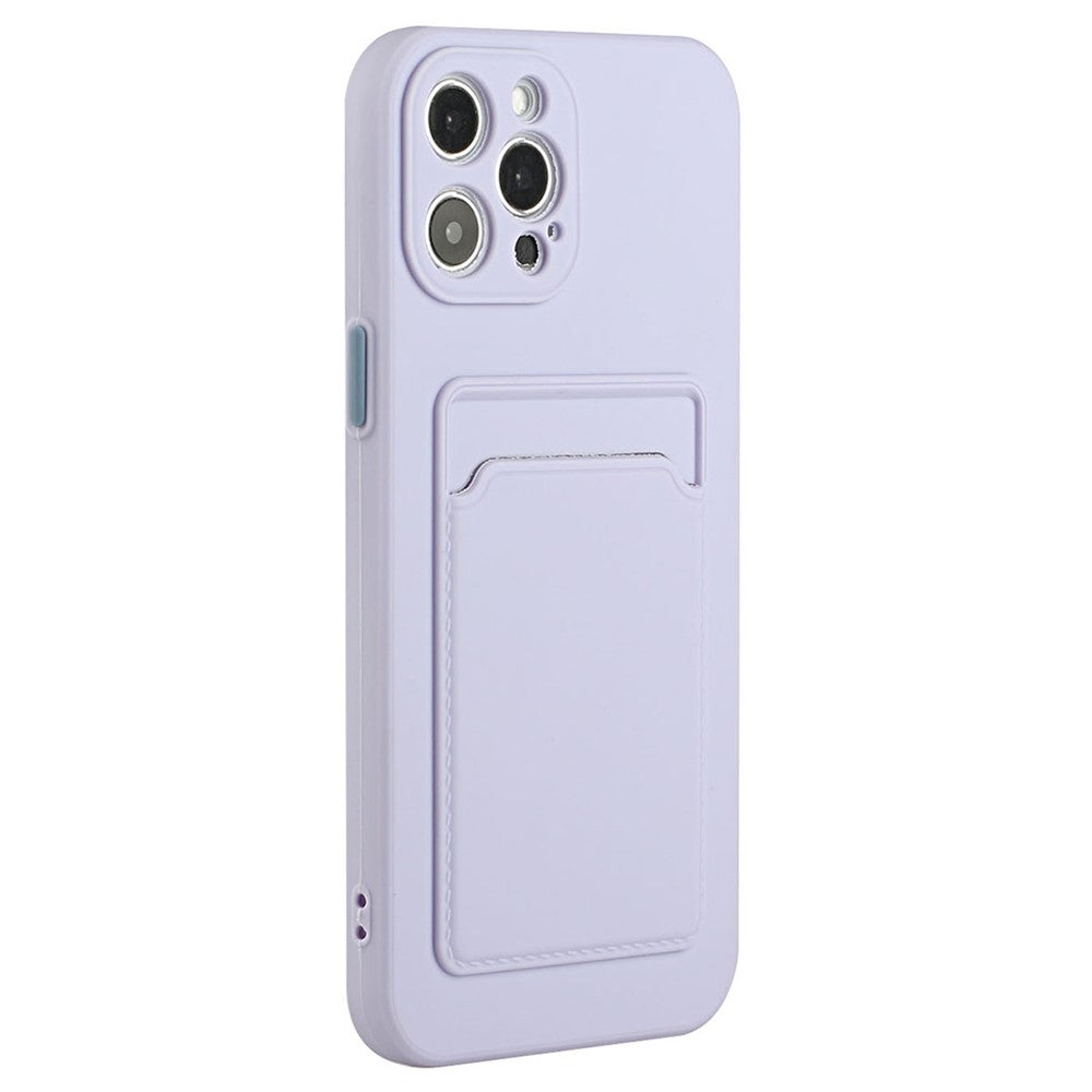 For iPhone 14 Pro Max Case Card Slot Anti-Scratch TPU Phone Cover