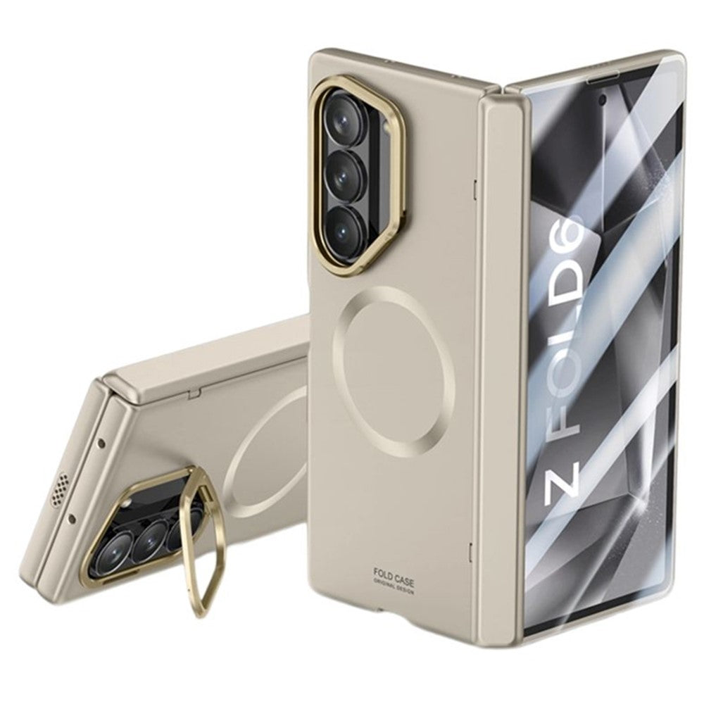 Samsung Galaxy Z Fold6 5G-magnetisk skal, hårdt PC-mobilskal med HD-hærdet glasfilm og støtte